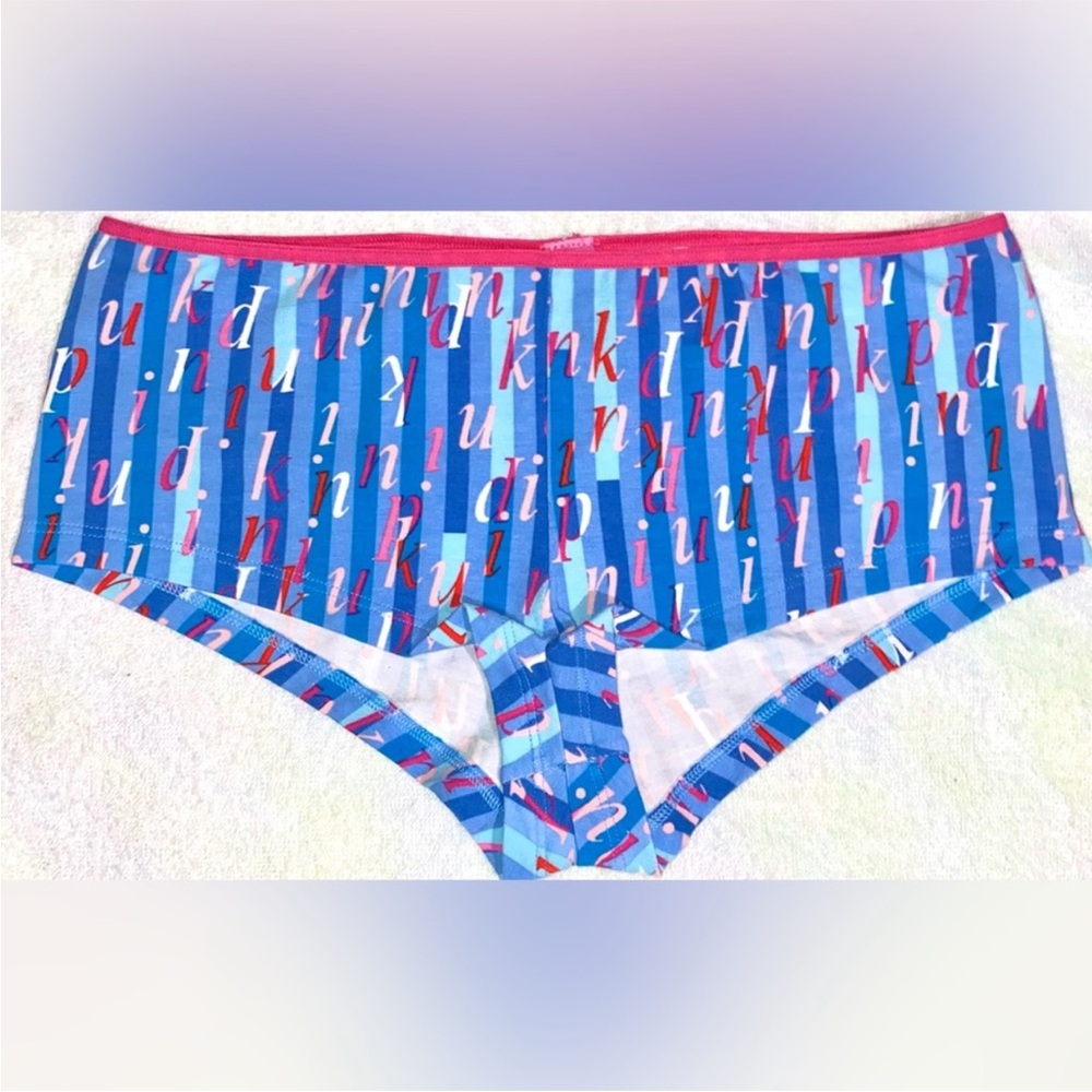 New Rare Vintage Victoria's Secret Pink Boyshort Cotton Panty Y2k Pink Panties